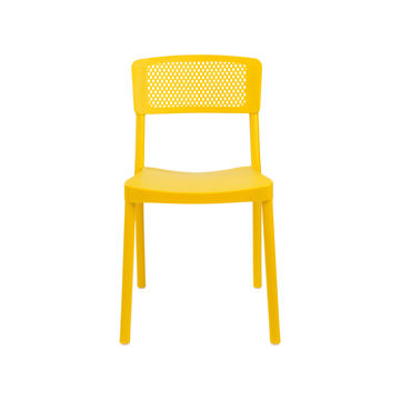 Santorini Mesh Back Side Chair Buttercup Yellow