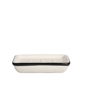 Soap dish black and white