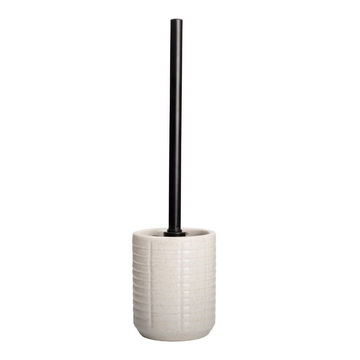 Toilet brush holder speckled tile