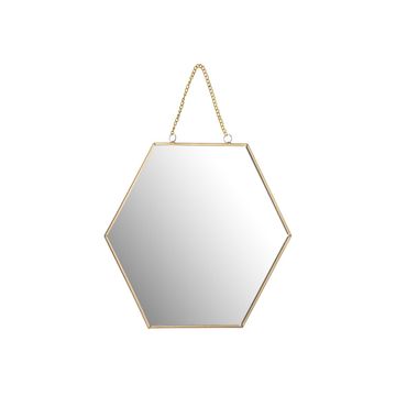 Mirror honeycomb shape gold 25x5cm
