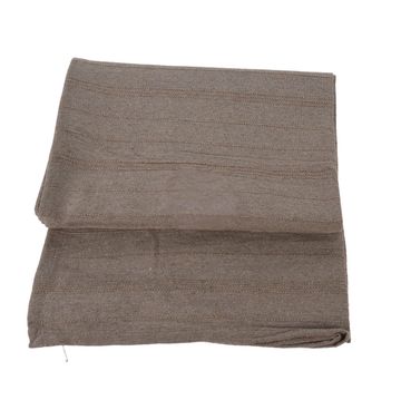 Polycotton throw beige stripe 140x240cm