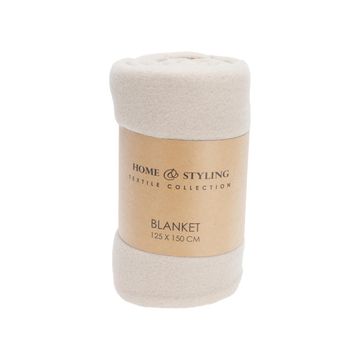 Fleece blanket mid grey 125x150cm