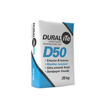 DURALITE D50 Cementitious Skimming Plaster 35kg