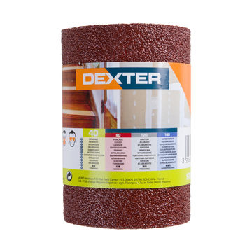 Roll 40 wood DEXTER 2500x115mm hook and loop