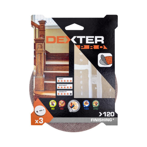 Mesh disc DEXTER PRO d150mm G120 by pack
