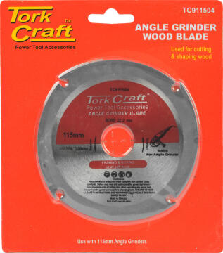 Angle Grinder Blade TORKCRAFT 4 Teeth 115mm X 22.23mm for Wood