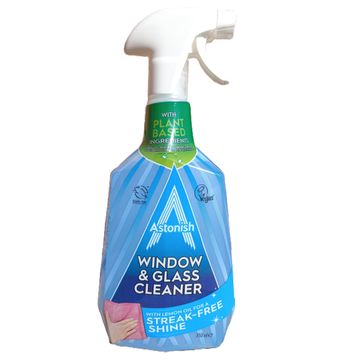 Astonish window & glass cleaner with lemon oil 750ml
