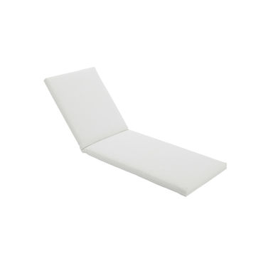 Cushion White Textylene Sun lounger 63 cm X 6 cm