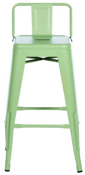 Chair Soho Green Stool 66 cm High With Backrest