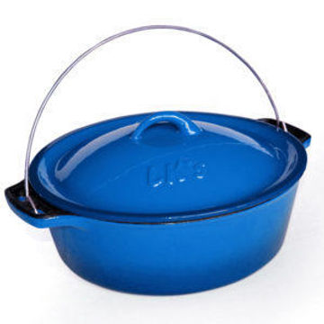 Pot LK'S blue enamel 3l