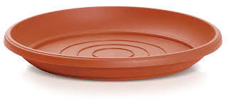 Saucer, Plastic Drip Tray, Terracotta, PROSPERPLAST, 25cm