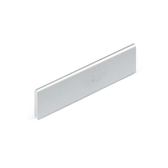 Profile c/balance curtain aluminium silver annodised 2000x40x4mm
