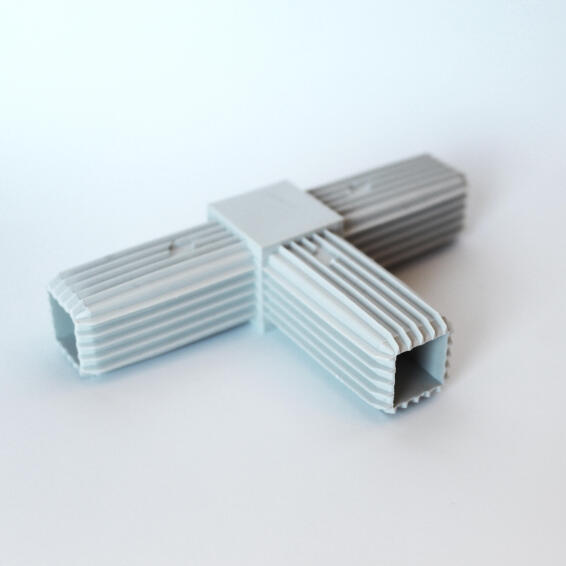 3-Way t-connect square tube connection pvc 23.8x23.8mm arcansas