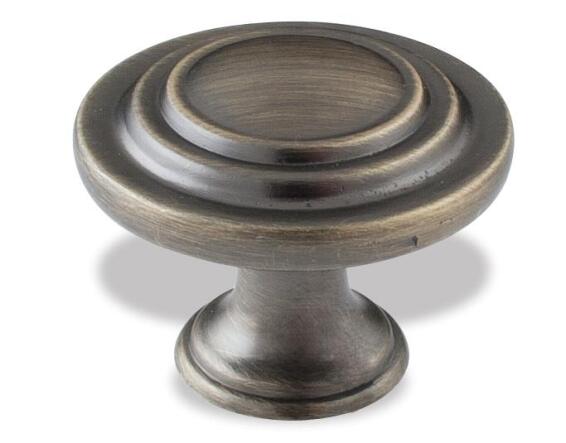Knob Georgia 32X22Mm Antique Brass
