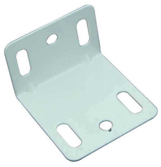 Steel Corner Bracket White 49X36Mm 2P