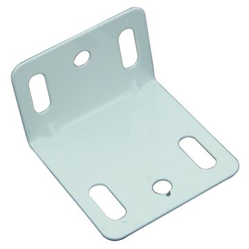 Steel Corner Bracket White 49X36Mm 2P