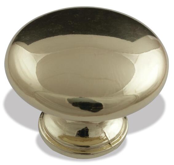 knob pearl drop brass