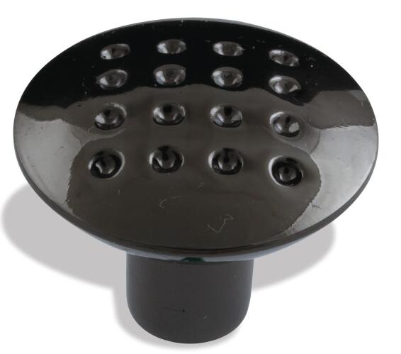 knob stipple 32mm black nickel