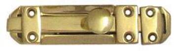 Flat bolt brass 150mm euro brass