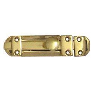 Flat bolt brass 150mm euro brass