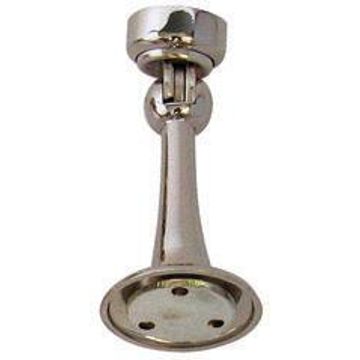 Magnetic door stop satin nickel finish euro brass