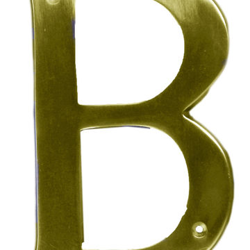 Letter B brass sign eurobrass 75mm