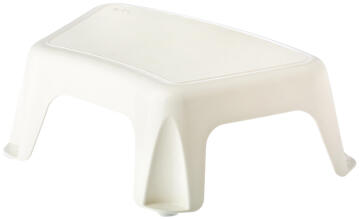 Plastic stool white rengro 14cm