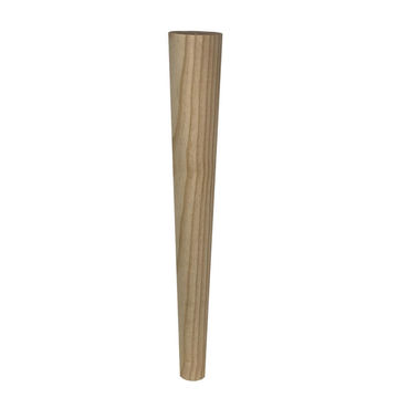Wooden coffee table leg tapered cone H450x35x65mm woodturner