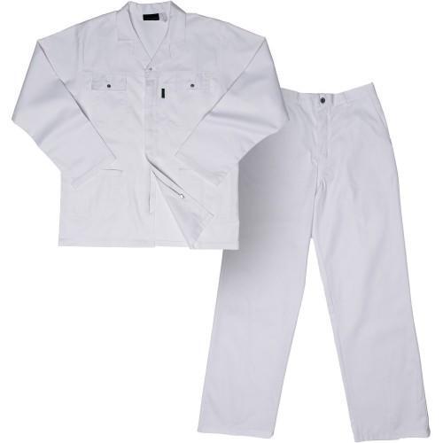 Work Pants & Jacket Dromex White Size 40