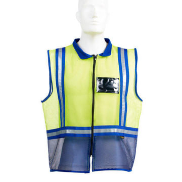 Safety Reflective Vest Dromex Yellow & Blue Size Medium
