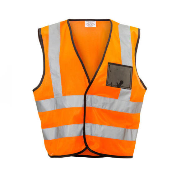 Safety Reflective Vest Dromex Zip Id Pouch Orange Size Large