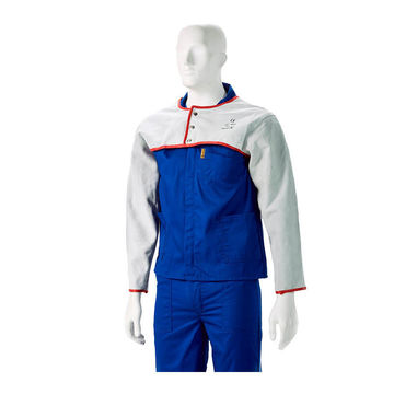Welders Yoke Leather W/Red Piping Xlarge