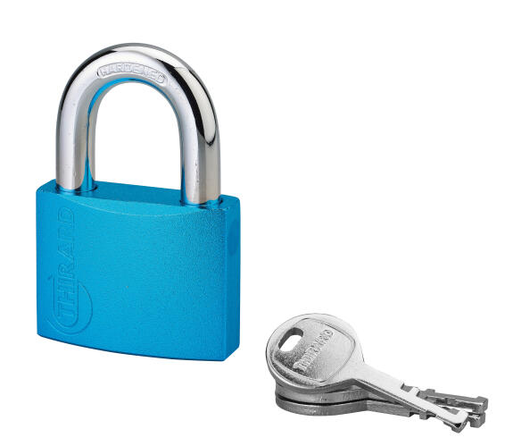 Padlock aluminium body color 50mm thirard