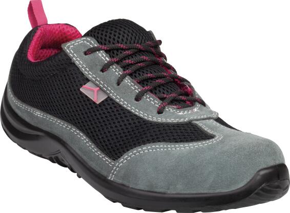 SAFETY LOW SHOES COMBO MATERL BLK/PNK 41