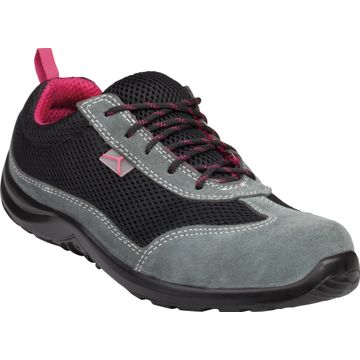 SAFETY LOW SHOES COMBO MATERL BLK/PNK 41