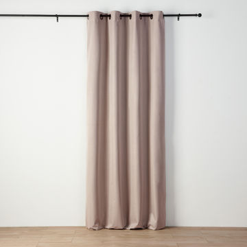 Kendall blackout curtain dual heading tape beige140 x 260 cm