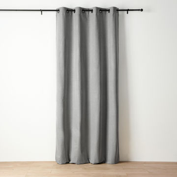 Kendall blackout curtain dual heading tape grey 140 x 260 cm
