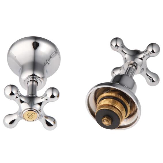 HEADPART VICTORIAN 20MM SHOWER TAPS PAIR