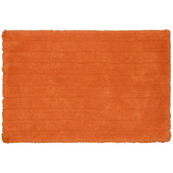 Bath mat woven cotton SENSEA  Milano orange 40X60CM