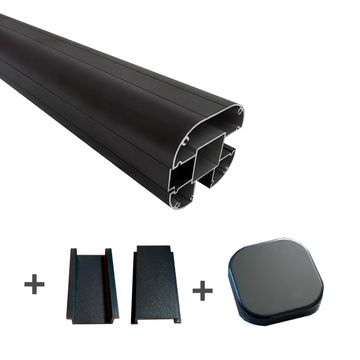 NATERIAL ALUM POST ACCES 96CM DRK GRY