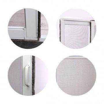 Mosquito Net for Door up to 3000mm wide Horizontal Slide White-w3000xh2300mm