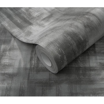 Non woven wallpaper tough silver 0.53mx10.05m