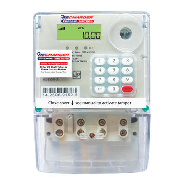 Prepaid meter RECHARGER single phase 80Amp