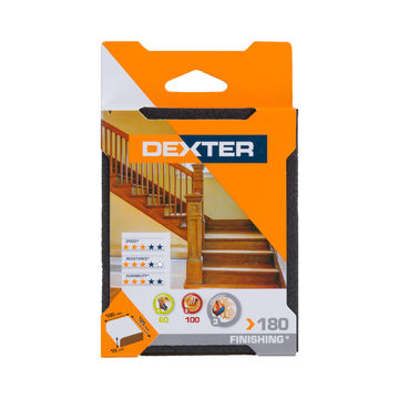 Double side spnge block G180 wood DEXTER 125x100x10mm