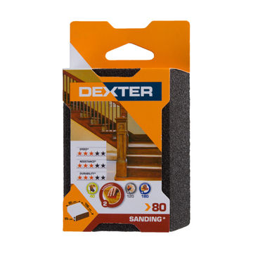 Sponge block G80 round DEXTER 100x80mm