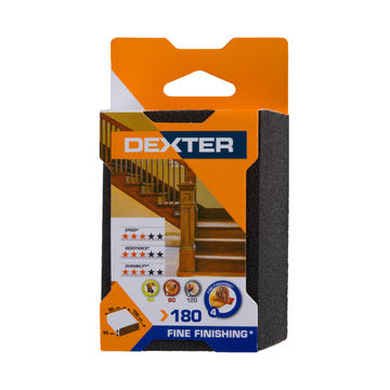 Sponge block round G180 DEXTER 100x80mm