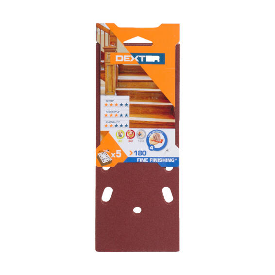 Universal abrasives wood G180 DEXTER 5 pieces 93x230mm