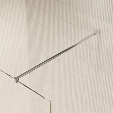 Sensea Universal Shower Screen Stabilizing Shower Arm Chrome For 6-8mm Thick Glass Panel