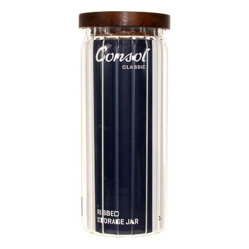 Consol ribbed food storage container acacia lid 1l