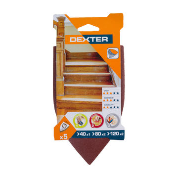 Delta sand G40G80G120 wood DEXTER 105x175mm